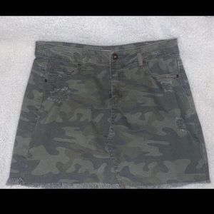 A camo skirt